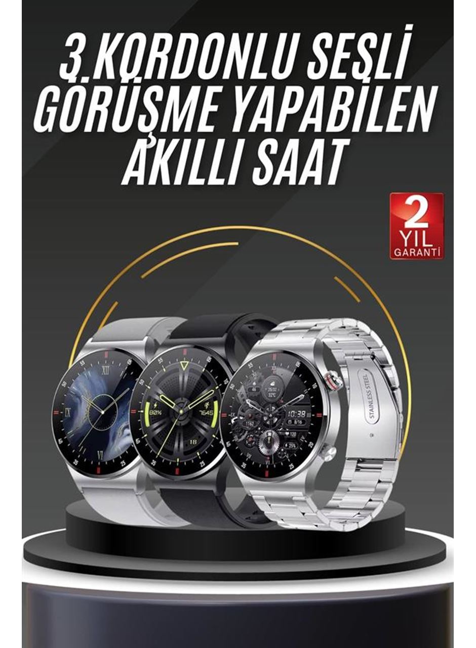 Akıllı Saat Adımsayar Nabız Ölçer Titreşim Özellikli Çağrı Cevaplama Sosyal Medya