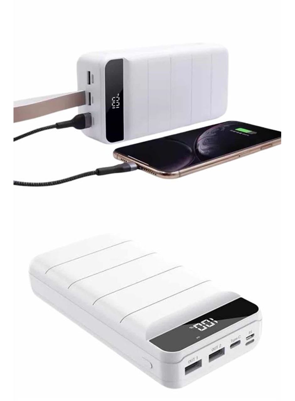 Powerbank 50.000 Mah Dijital Göstergeli Taşınabilir 4 Portlu Hızlı Powerbank
