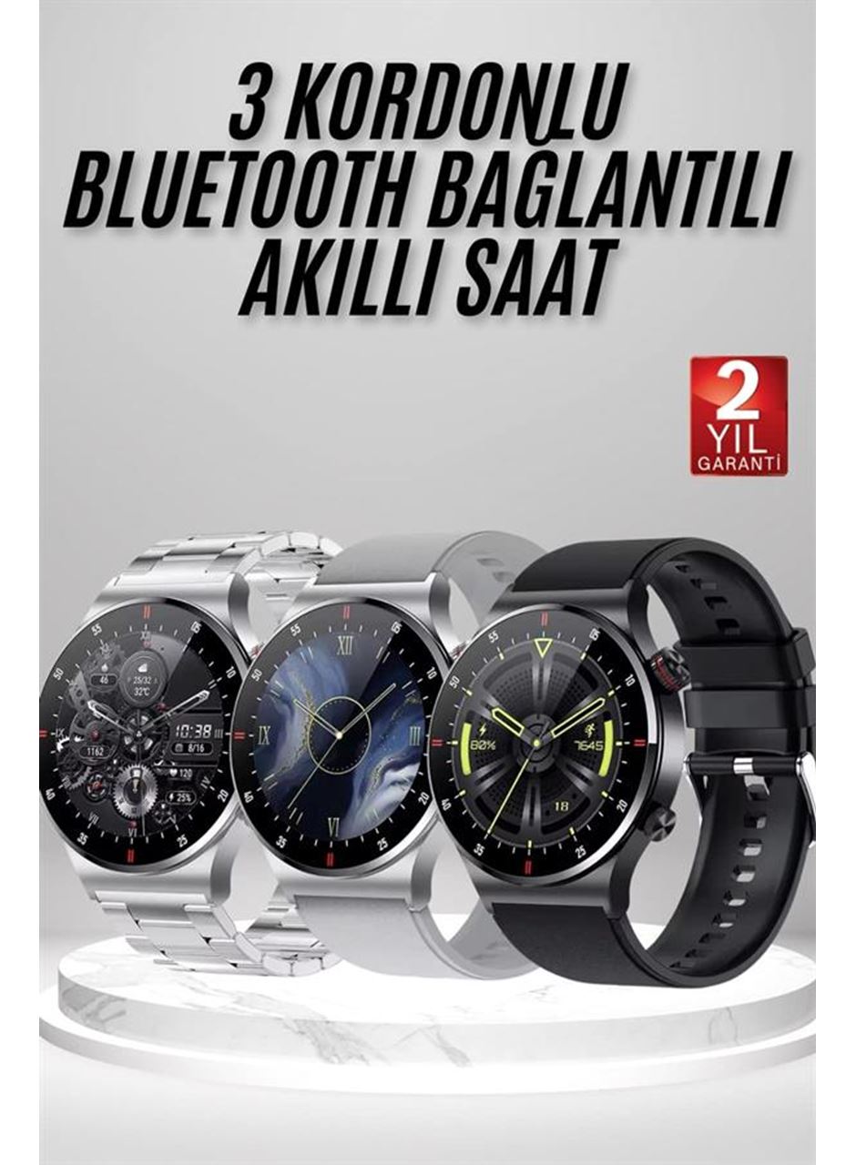 Akıllı Saat Çoklu Kordon Seçeneği Amoled Ekran Çok Fonksiyonlu Bluetooth Bağlantılı