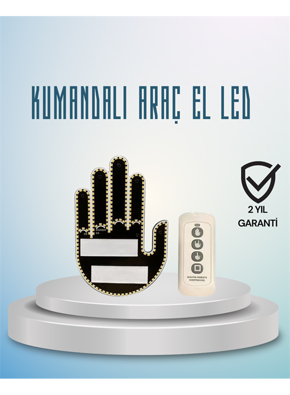 Aracınız İçin Eğlenceli ve Güvenli İletişim: LED Jest Lambası, Uzaktan Kumandalı, Kolay Montaj