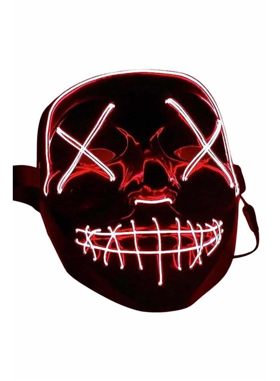 Işıklı Led Maske Parti Eğlence Maskesi Hallowen Neon Maske