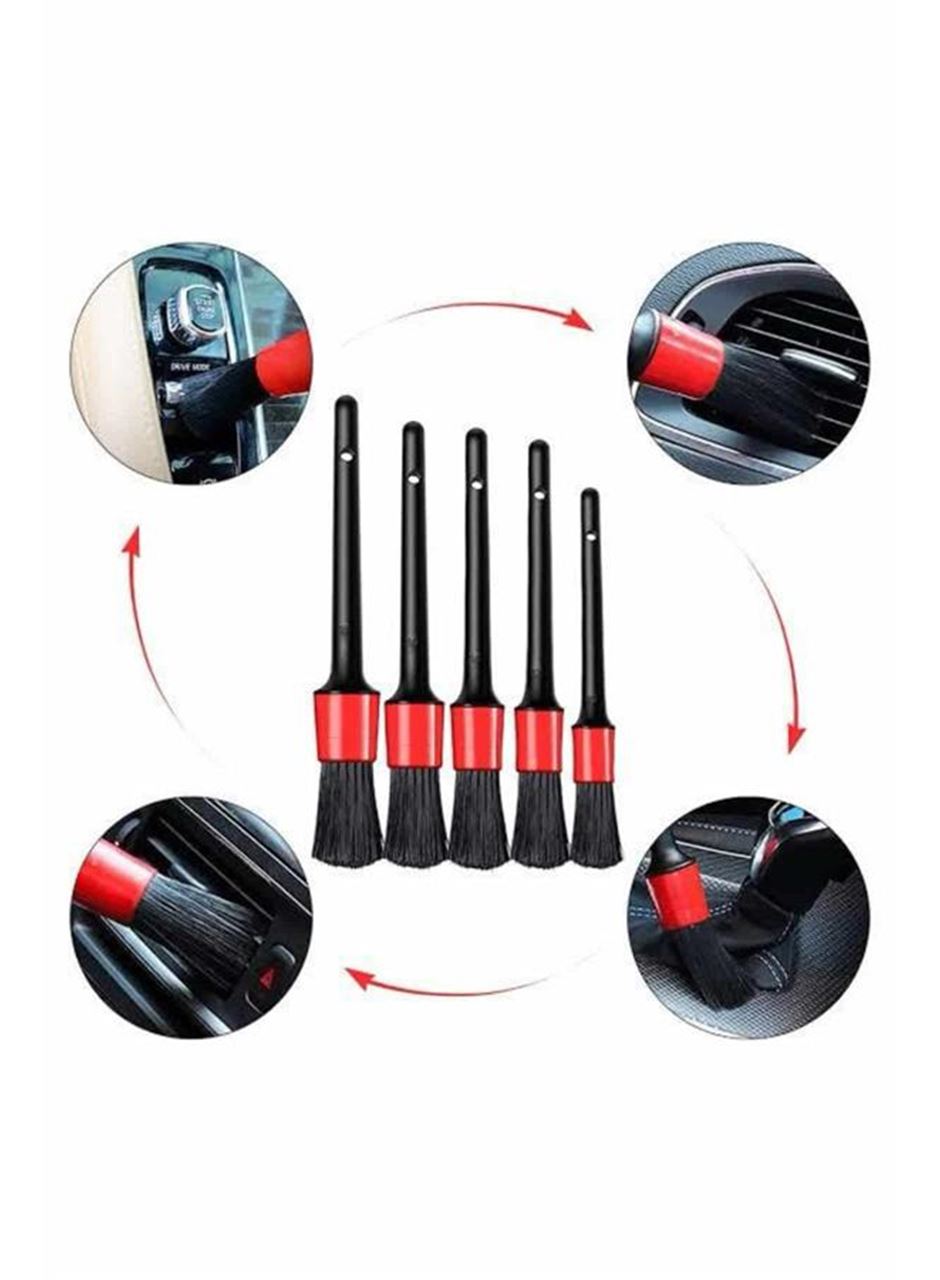 Araç İçi Led Aksesuar 5 Farklı Detaylı Araba Temizlik Fırçası Oto Temizleme Fırçası