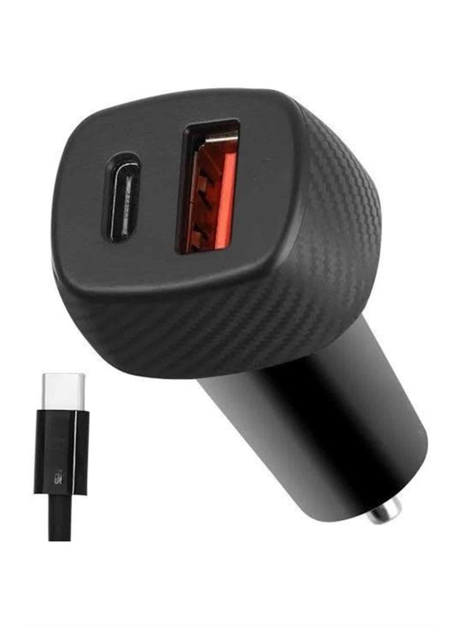 Araç İçi Şarj Cihazı 38W Güç Kapasiteli Type-C Girişli Araba Çakmaklık
