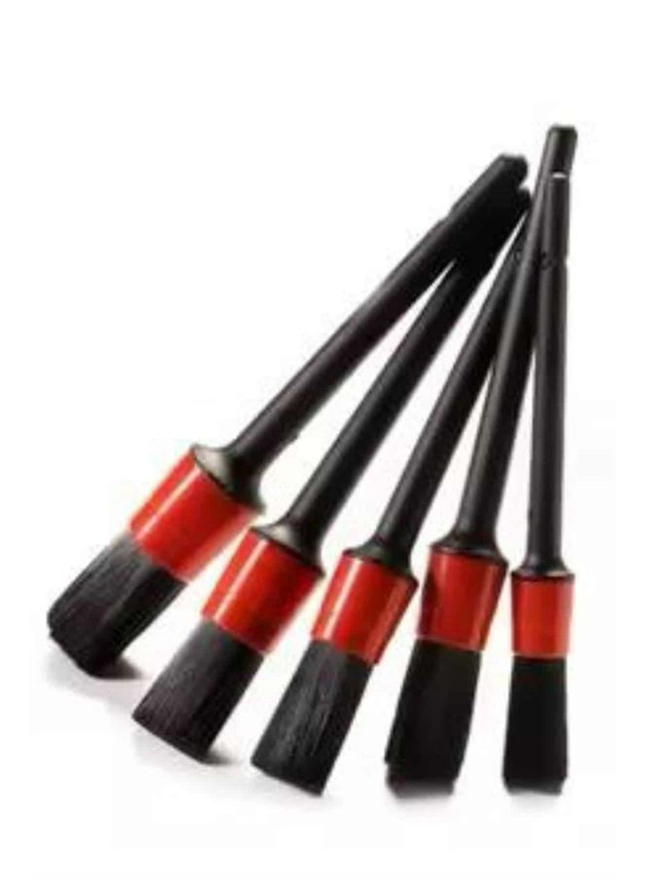 5 Adet Oto Detaylı Temizleyici Araç İçi Temizlik Fırça Seti Koltuk Döşeme Kapı Toz Alma Fırçası