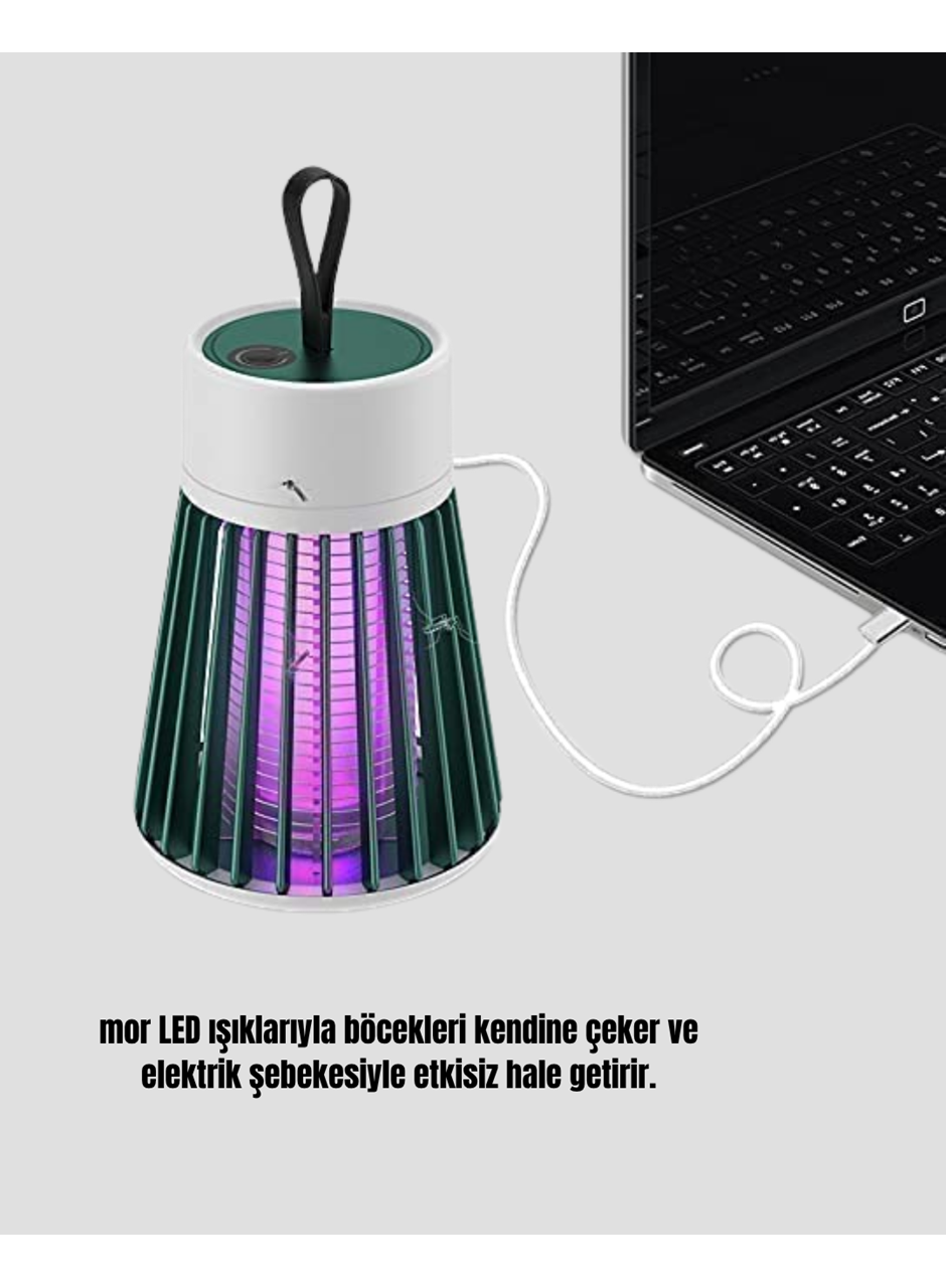 2000 mAh Şarjlı Sivrisinek Kovucu Lamba – Kimyasalsız, Güvenli ve Taşınabilir