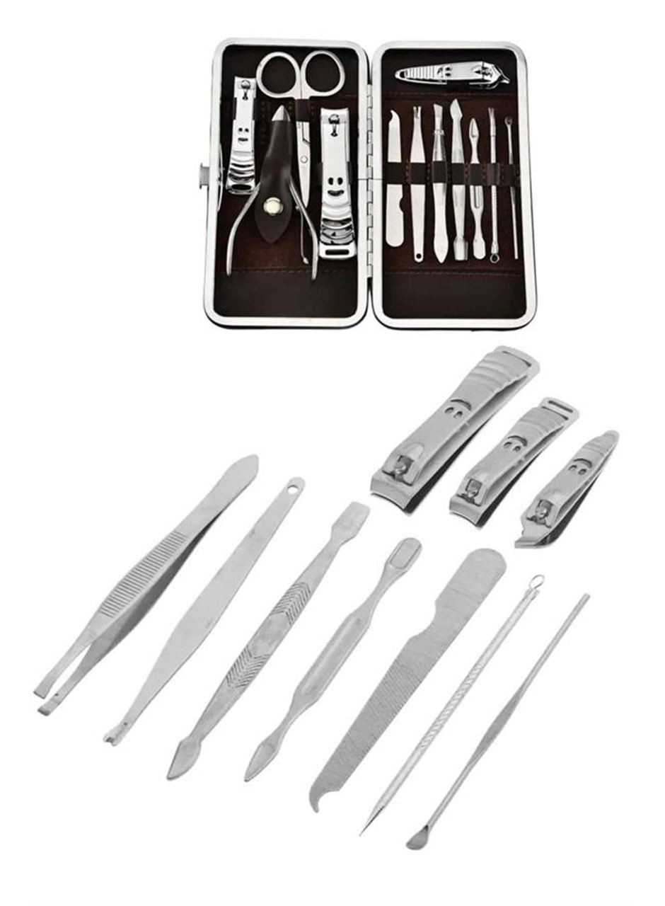 12 Parça Manikür Pedikür Seti Tırnak Bakımı Nasır Temizleme El Ayak Bakımı