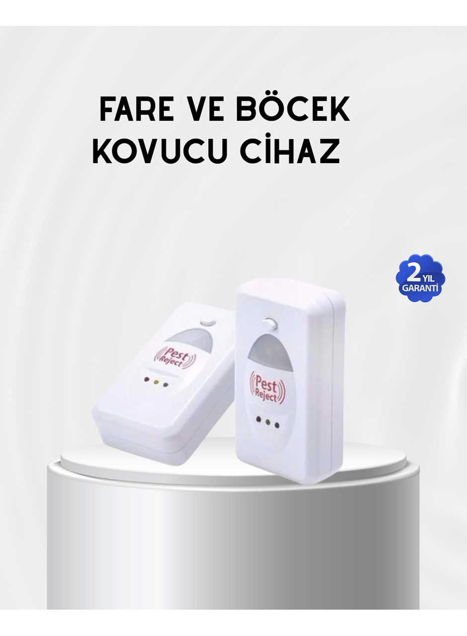 Fare, Sivrisinek ve Böcek Kovucu Ultrasonik Cihaz – Güvenli ve Kimyasalsız Çözüm