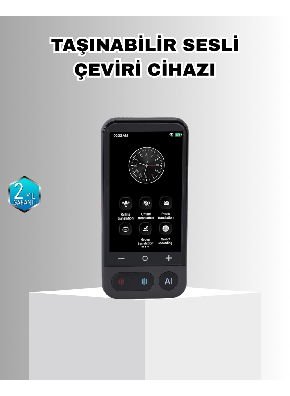 Akıllı Taşınabilir Tercüman – 17 Çevrimdışı, 139 Çevrimiçi Dil Desteği