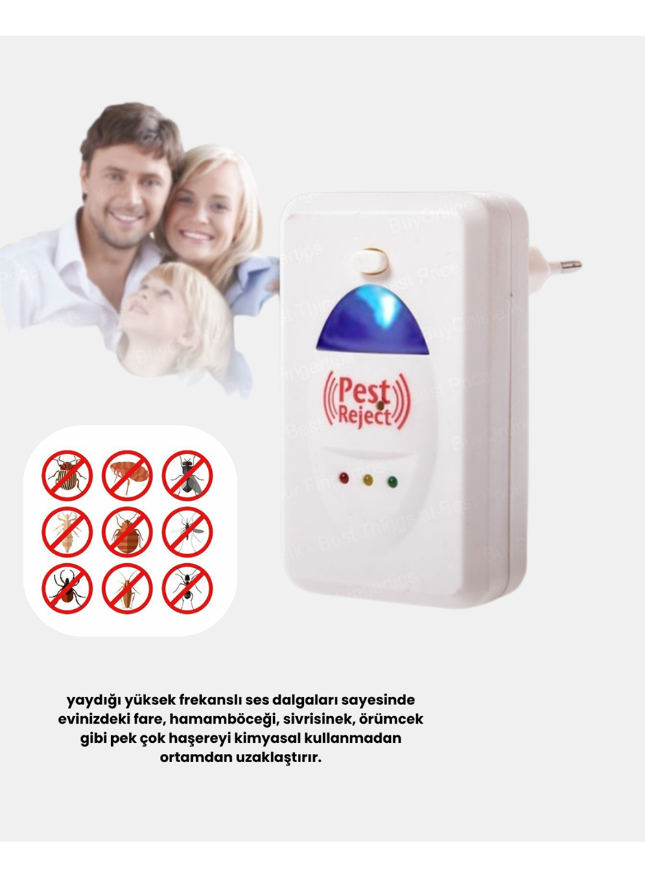 Ultrasonik Haşere Kovucu Cihaz – Sessiz, Kimyasalsız ve Etkili Koruma