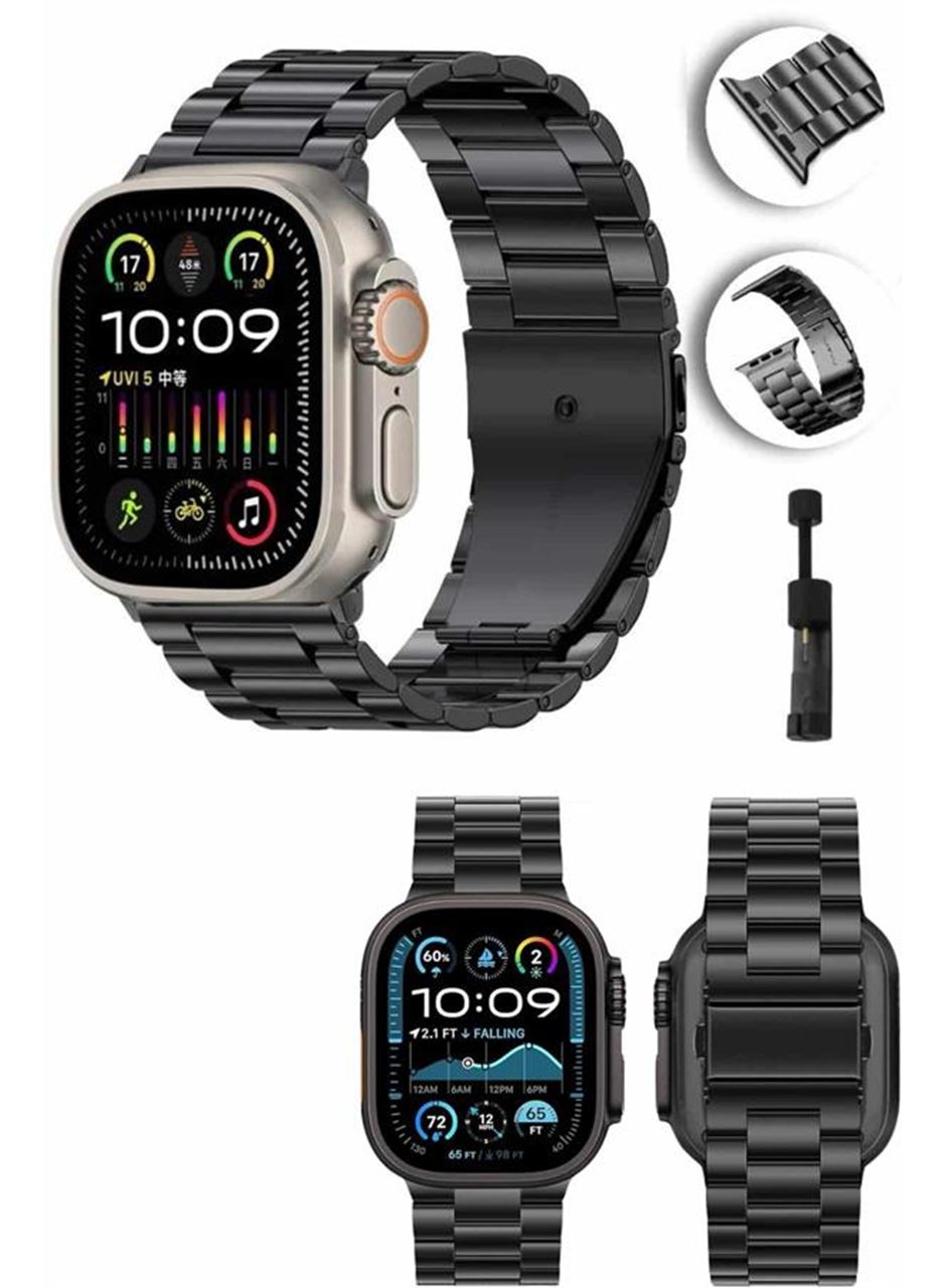 Akıllı Saat Arama Konuşma GPS ve NFC Özelliği 3 Kordonlu Amoled Ekran