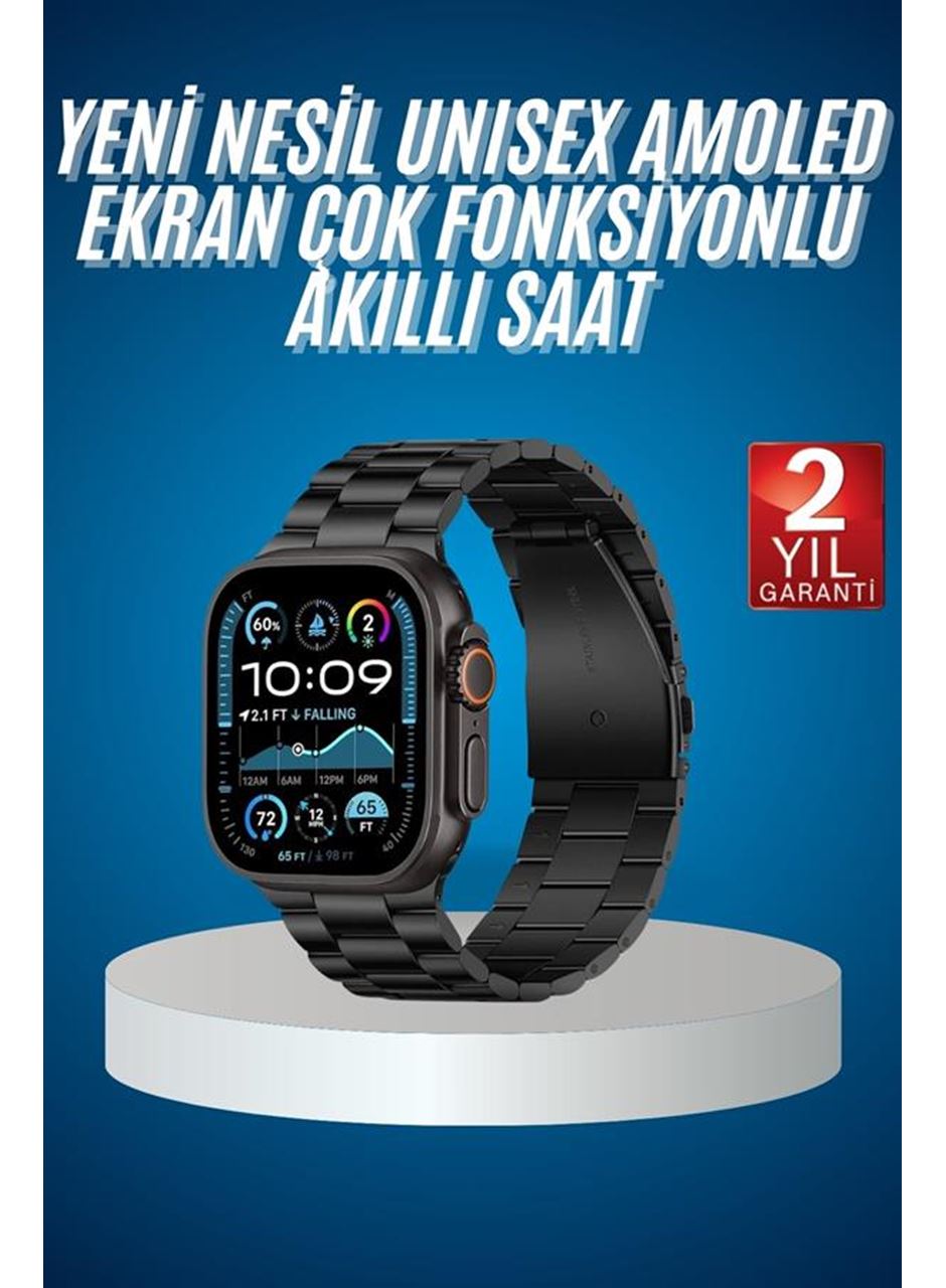 Akıllı Saat 3 Kordonlu Waterproof Adımsayar, Titreşim ve GPS Özelliği