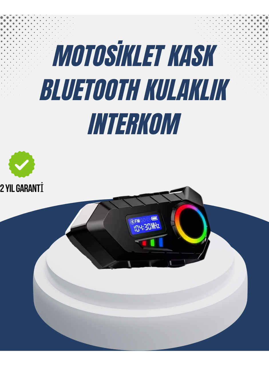 Kablosuz Bluetooth İnterkom IP65 Suya Dayanıklı 40mm HD Ses ve 40 Saat Pil
