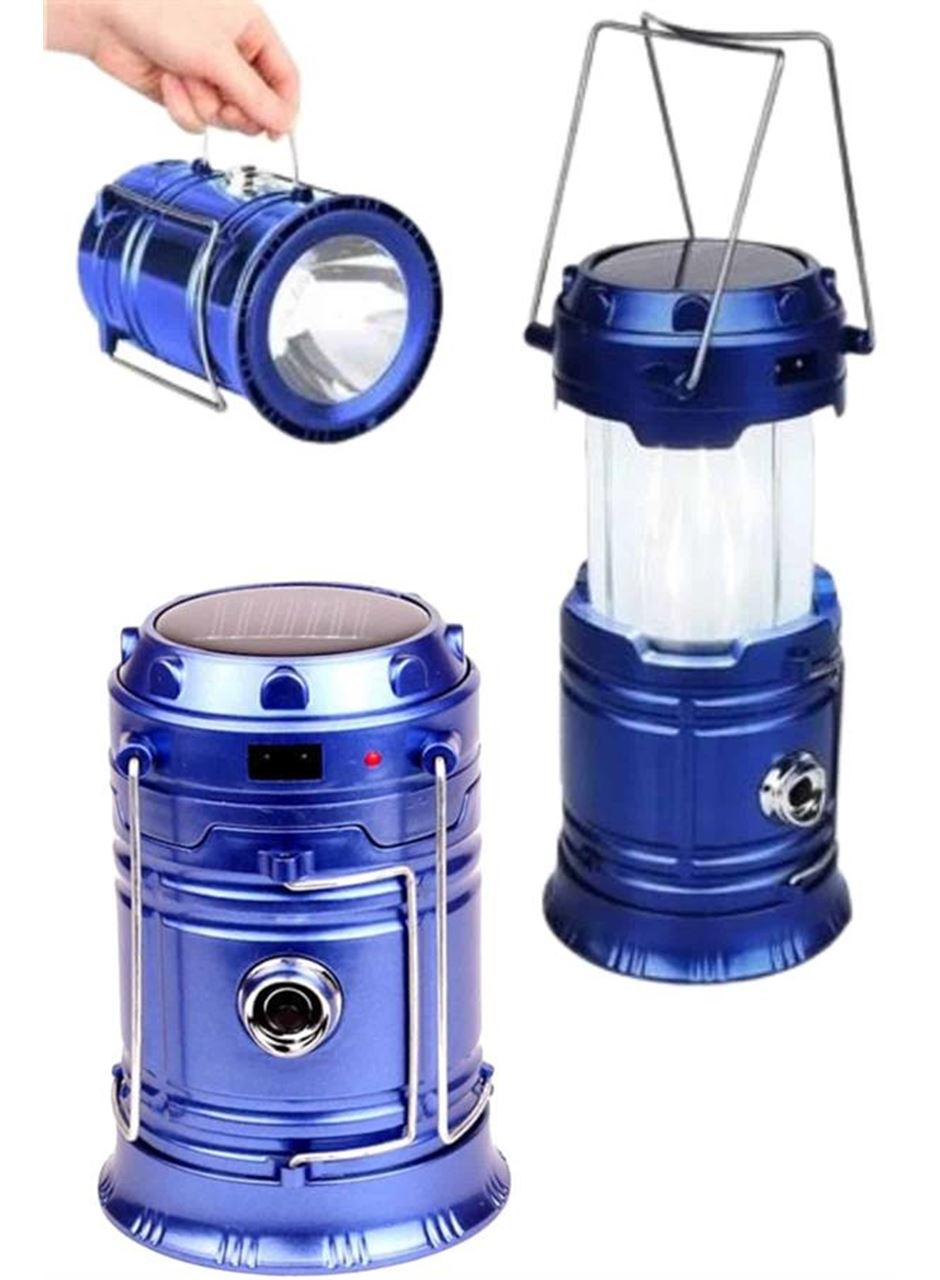 Kamp Feneri Şarj Edilebilir Güneş Enerjili Işıldak USB Şarjlı