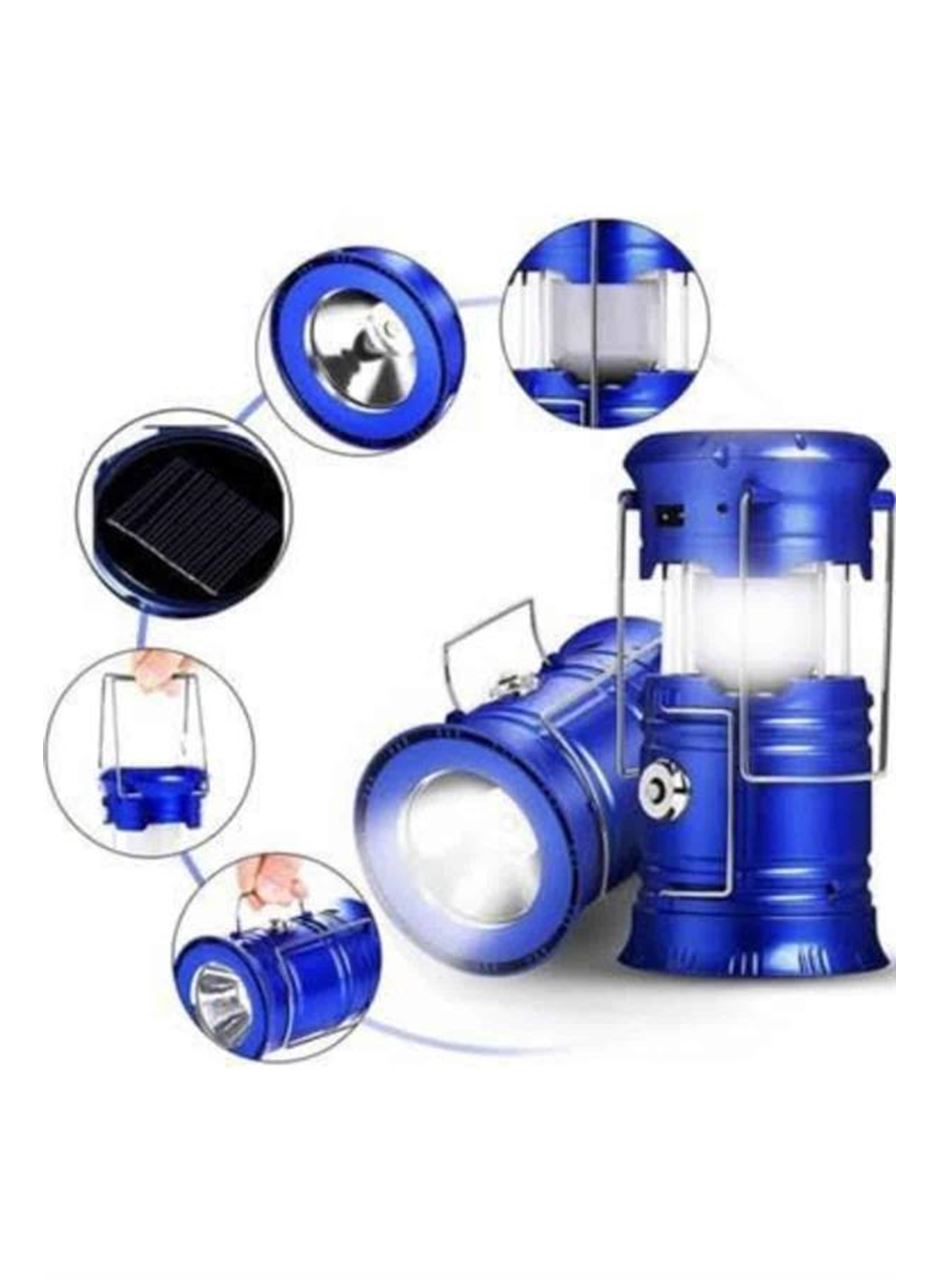 Kamp Lambası Solar Şarjlı Kızaklı Kamp Feneri Led Lamba Işıldak