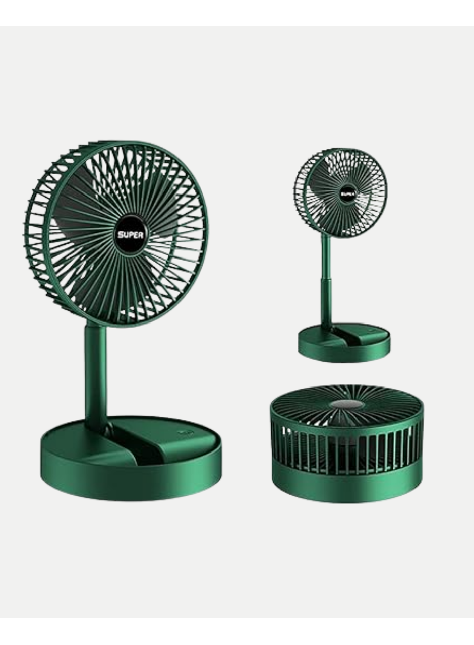 Katlanabilir Şarjlı Mini Fan 3 Kademeli Hız Ayarlı Taşınabilir