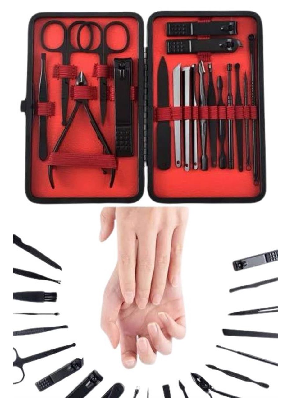 17 Parça Manikür Pedikür Seti El Ayak Bakım Seti Tırnak Makası Törpü