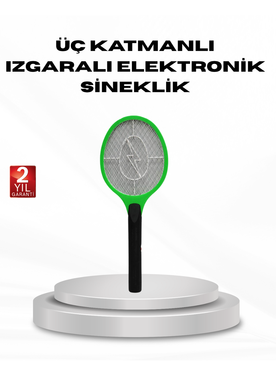 Yüksek Gerilimli Elektronik Sinek Raket – Sessiz, Kimyasız ve Güvenli Kullanım