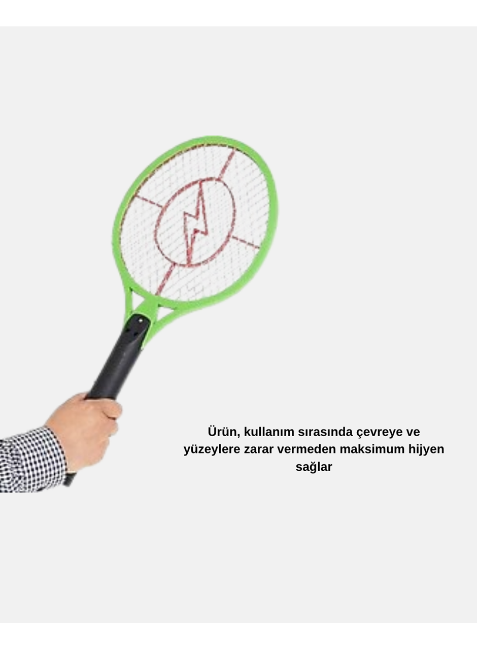 Yüksek Gerilimli Elektronik Sinek Raket – Sessiz, Kimyasız ve Güvenli Kullanım