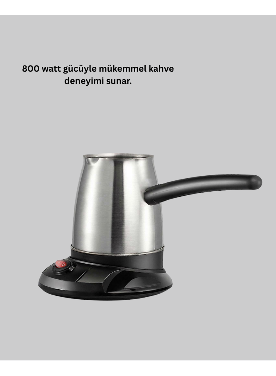 800W Paslanmaz Elektrikli Cezve Gizli Rezistans ve Ergonomik Kulp