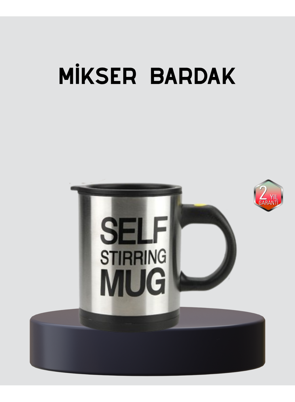 Otomatik Karıştıran Akıllı Kupa – Paslanmaz Çelik, Isı Korumalı