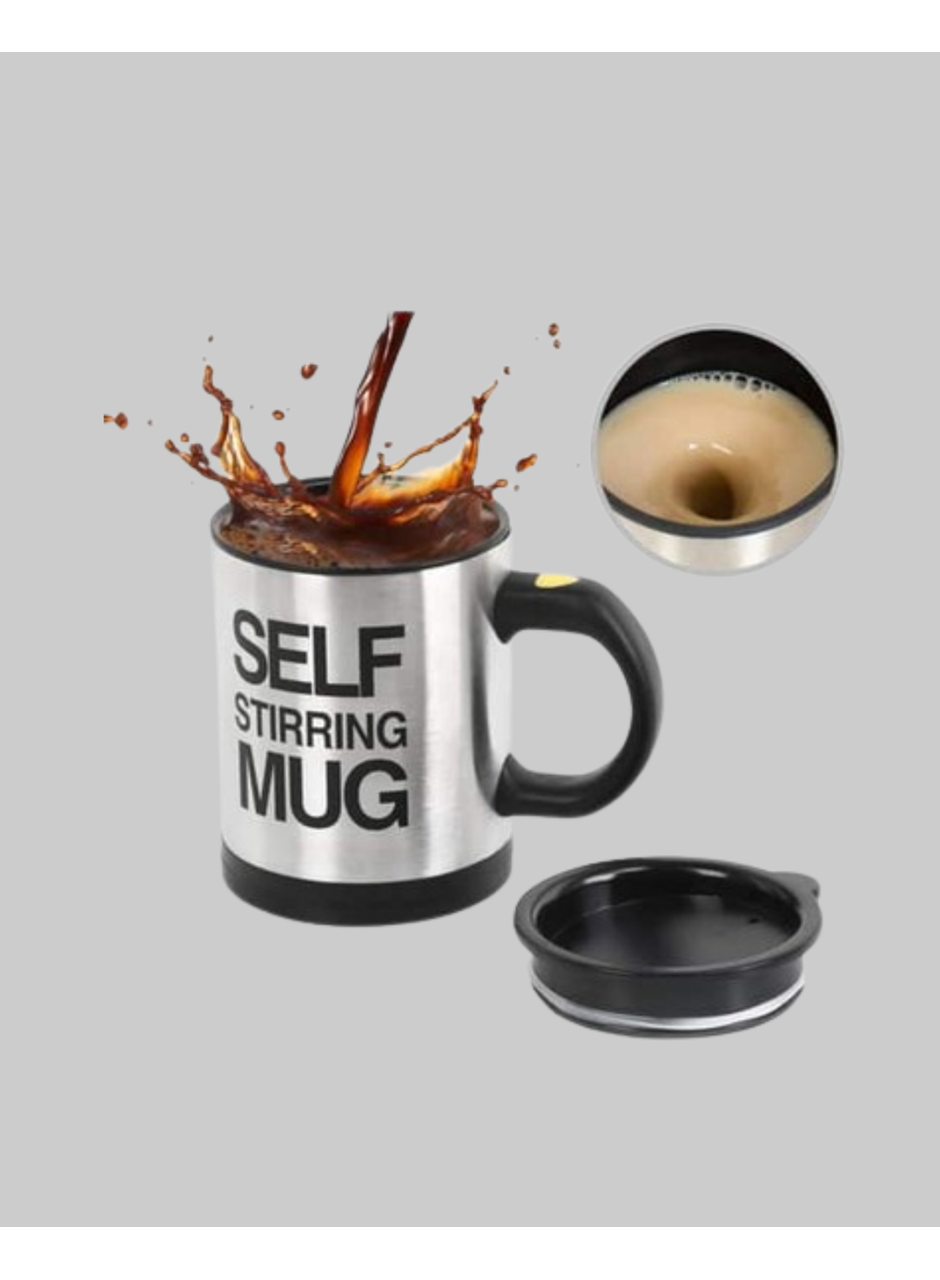 Otomatik Karıştıran Akıllı Kupa – Paslanmaz Çelik, Isı Korumalı