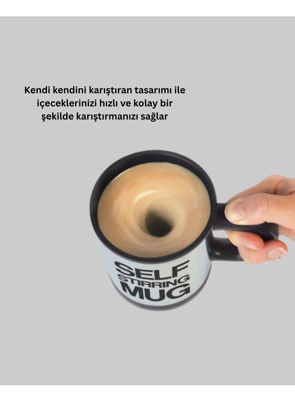 Paslanmaz Çelik Kendi Kendini Karıştıran Akıllı Kupa – Isı Yalıtımlı