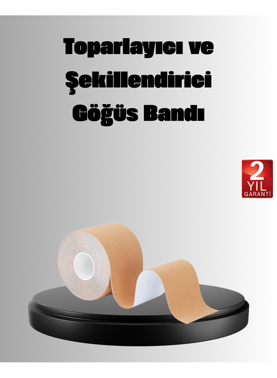 Askısız Görünmez Göğüs Bandı – Dekolteli Kıyafetler İçin Destekleyici Bant - Lisinya