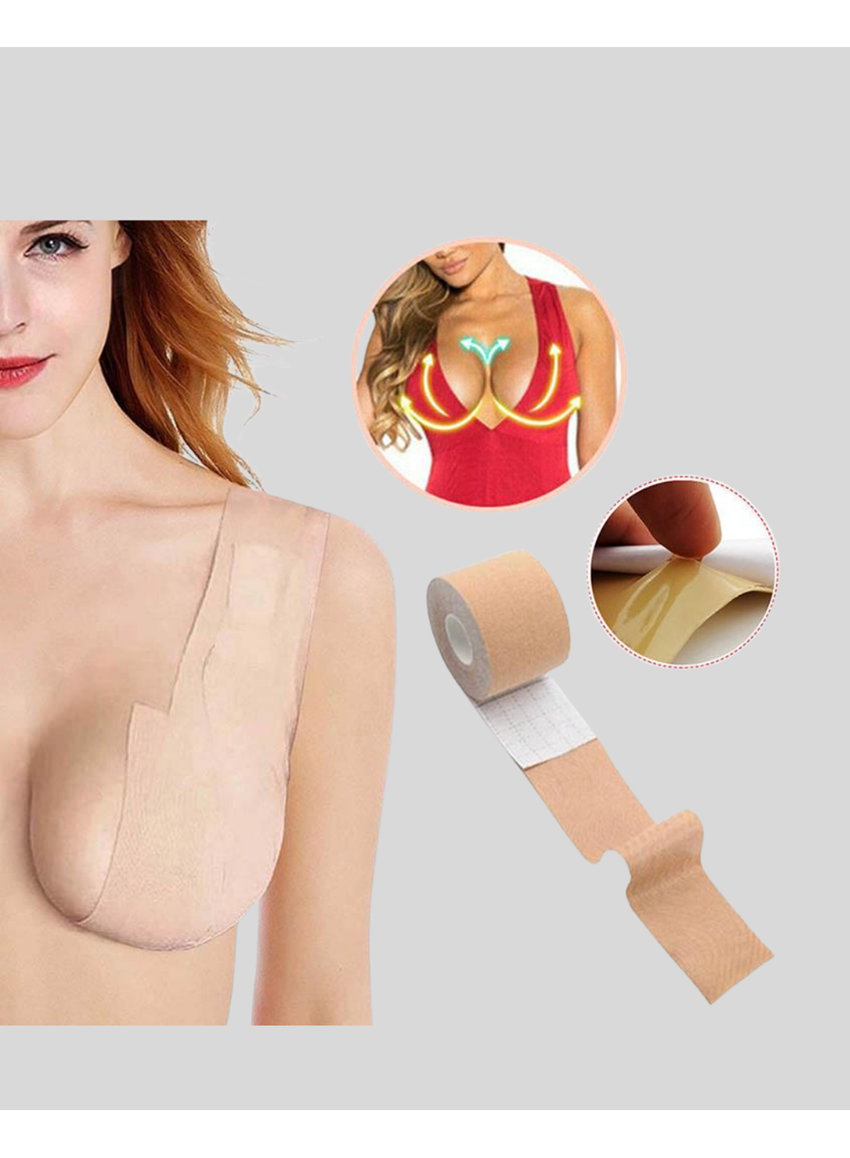 Askısız Görünmez Göğüs Bandı – Dekolteli Kıyafetler İçin Destekleyici Bant - Lisinya