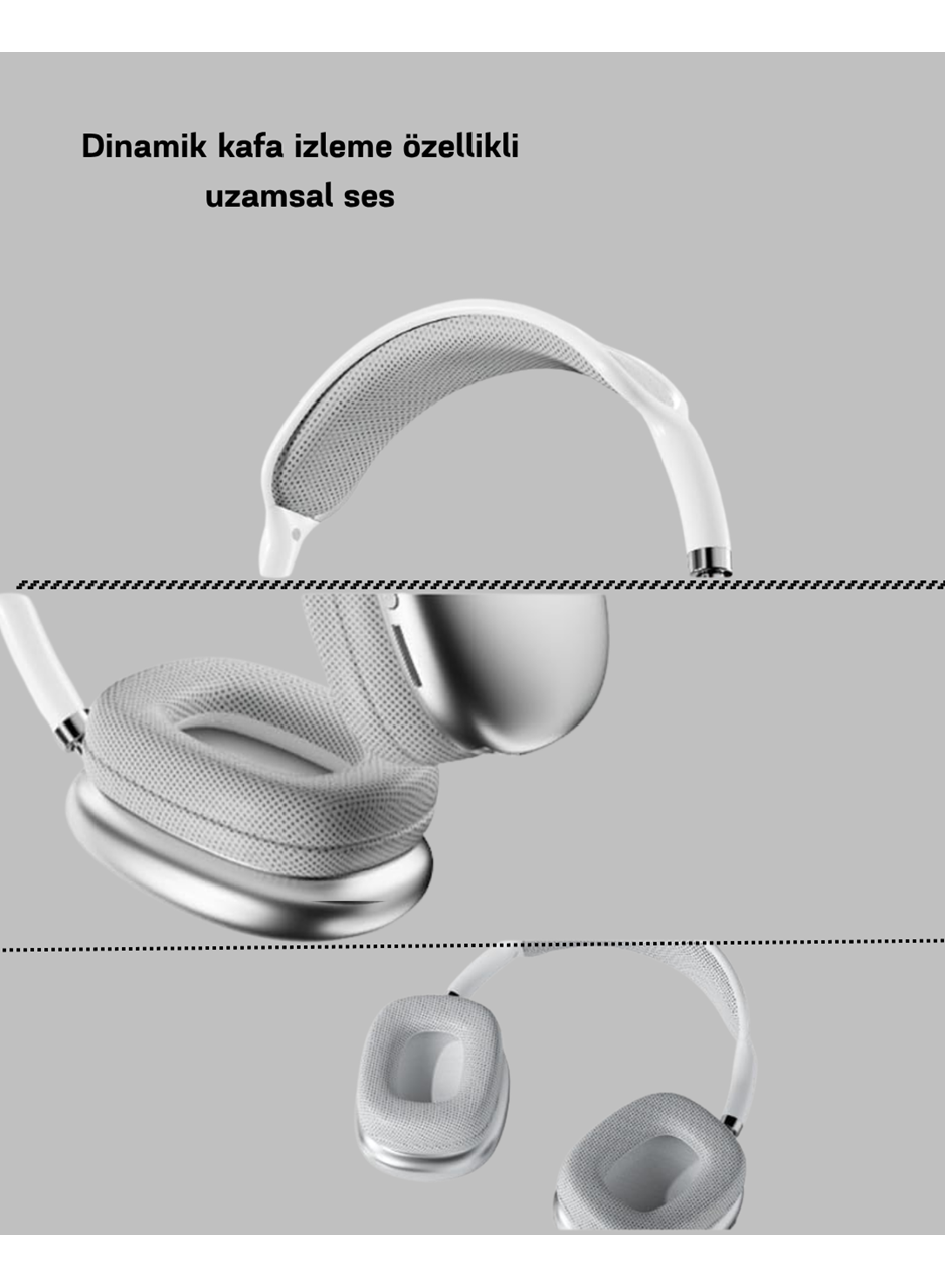 Bluetooth 5.0 Kulak Üstü Kulaklık – Uzamsal Ses, Gürültü Engelleme, Ergonomik Tasarım