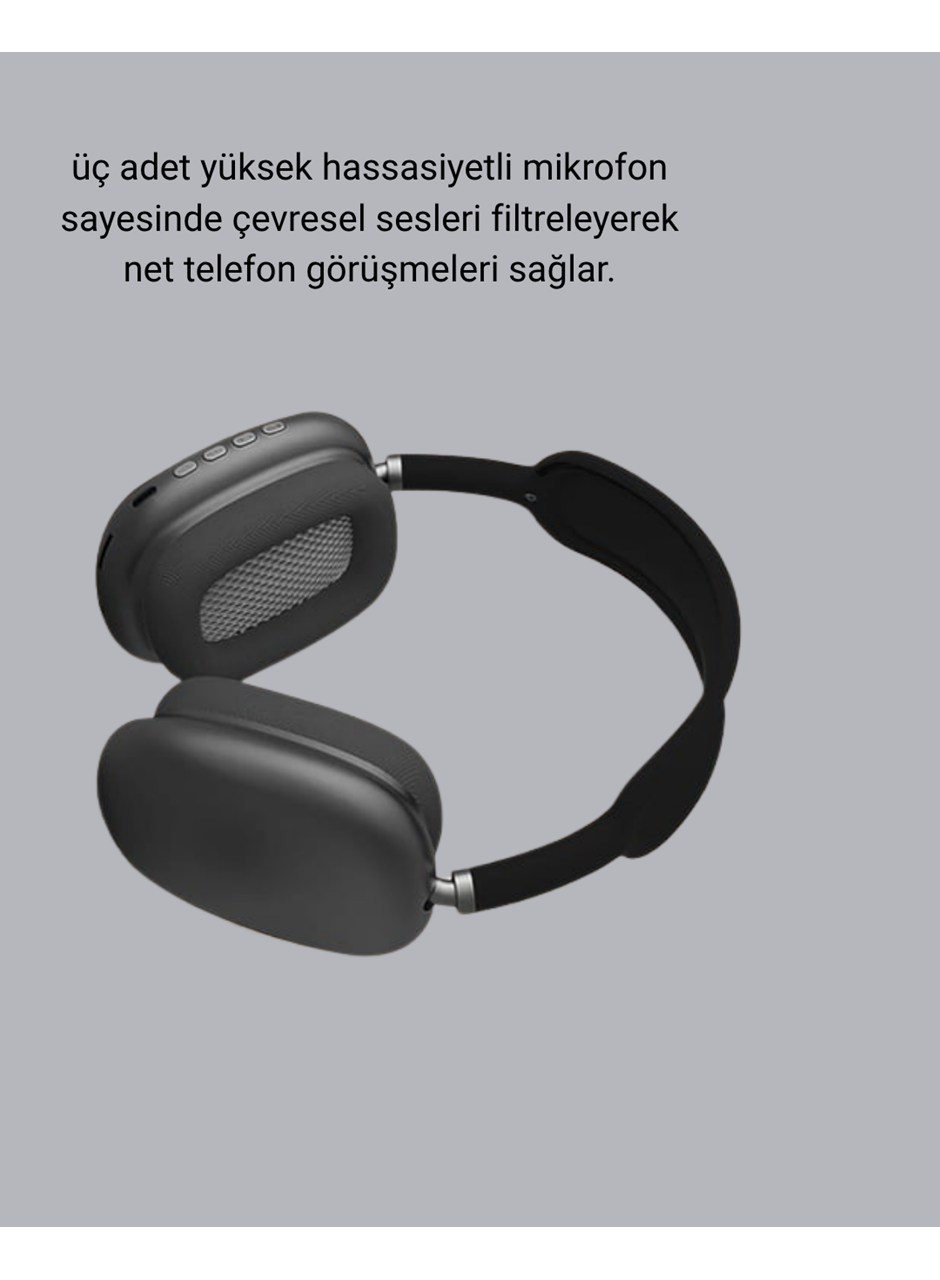 P9 Pro Plus Bluetooth Kulak Üstü Kulaklık – H1 Çipli, Aktif Gürültü Engelleme, Uzamsal Ses Desteği