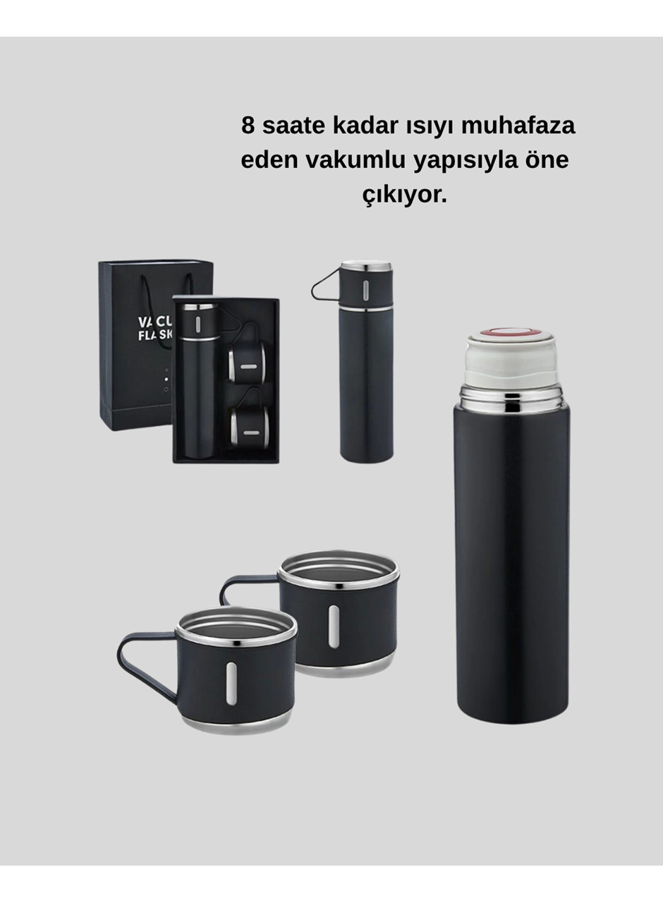 500 ml Vakumlu Termos – Çift Kat Paslanmaz Çelik, Sızdırmaz Kapağıyla Sıcak ve Soğuk İçeceklere Özel