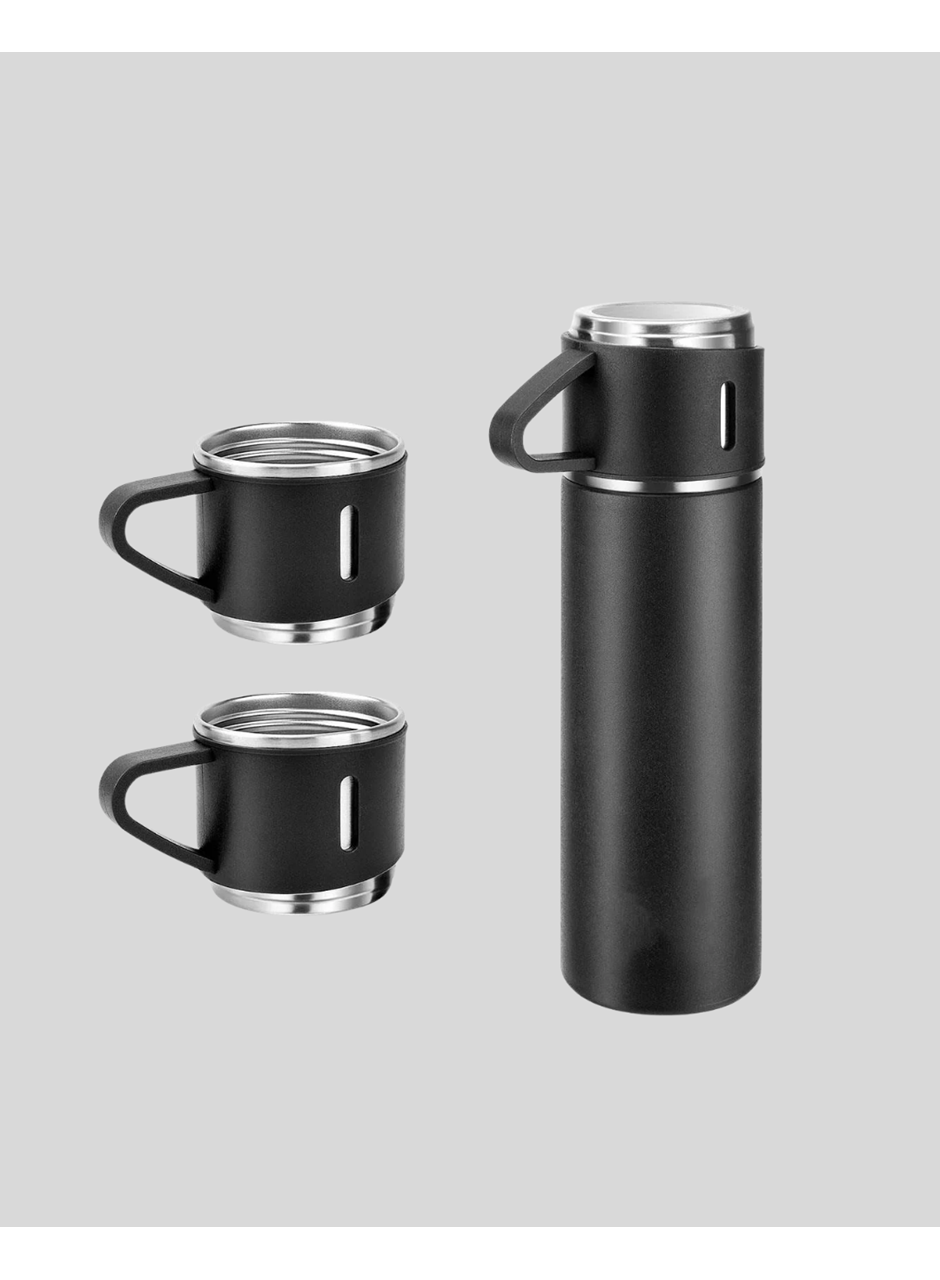 500 ml Paslanmaz Çelik Termos Seti – Sızdırmaz, Vakumlu, Isı Koruma Özellikli, Taşınabilir Termos