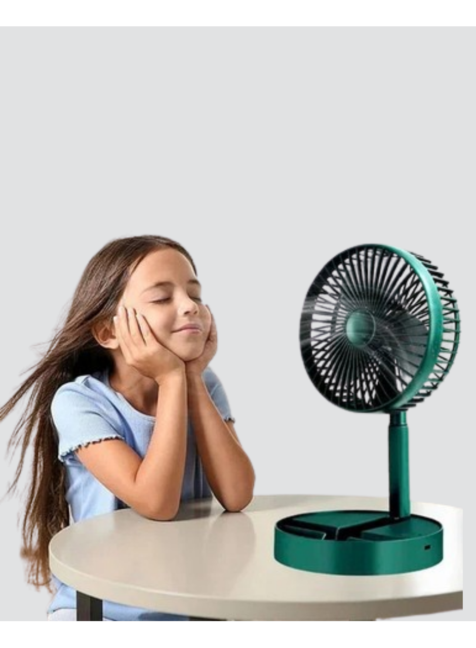 Taşınabilir Şarjlı Mini Fan – Katlanabilir Gövde, 3 Hız Kademesi