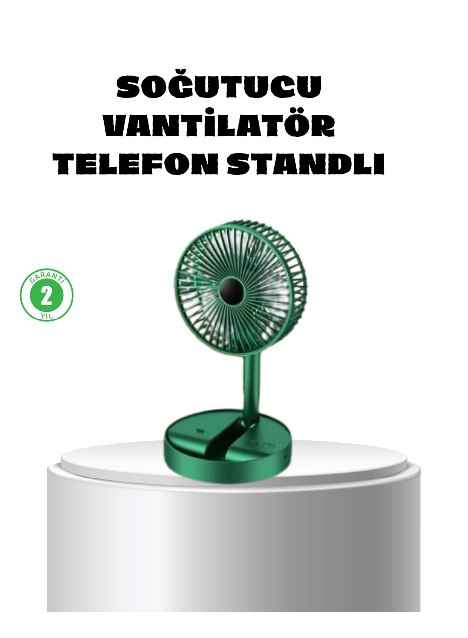Katlanabilir Mini Fan – 3 Kademeli Soğutma, Şarjlı