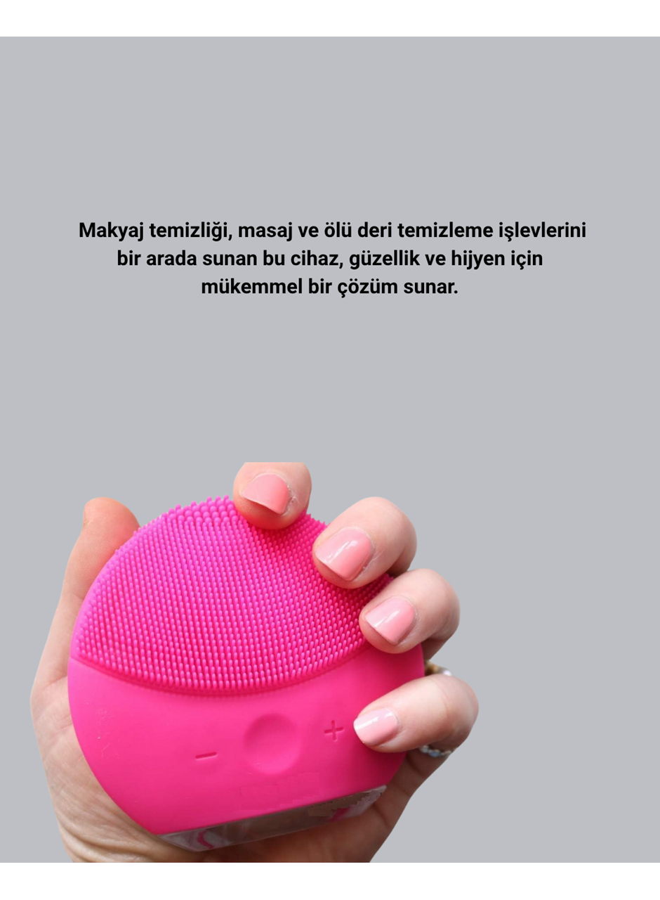 Şarjlı Su Geçirmez Yüz Temizleme ve Masaj Aleti – 3 Fonksiyonlu