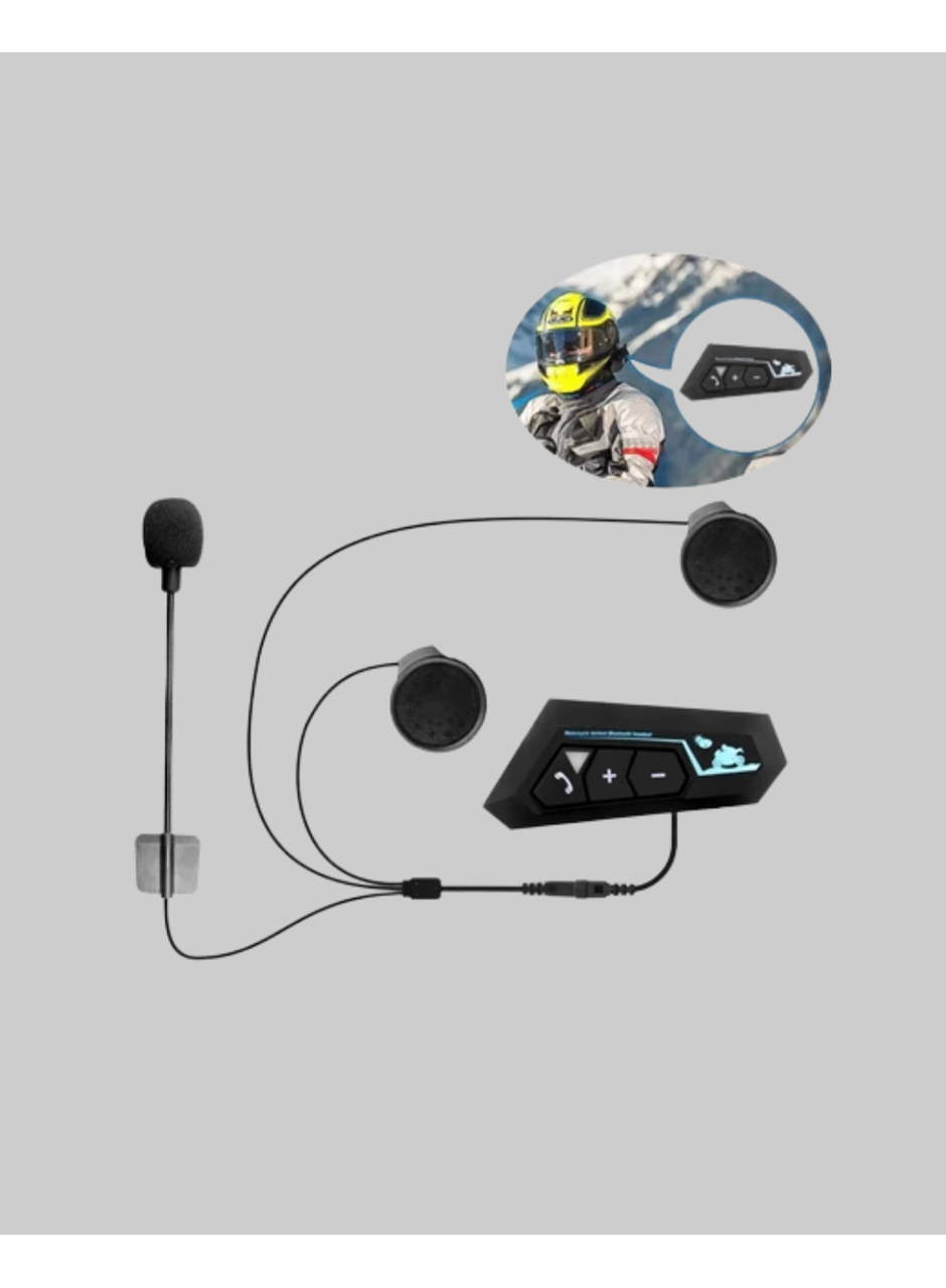 BT22 Kask Bluetooth Kulaklık 5.0 Gürültü Engelleyici ve Eller Serbest Kullanım