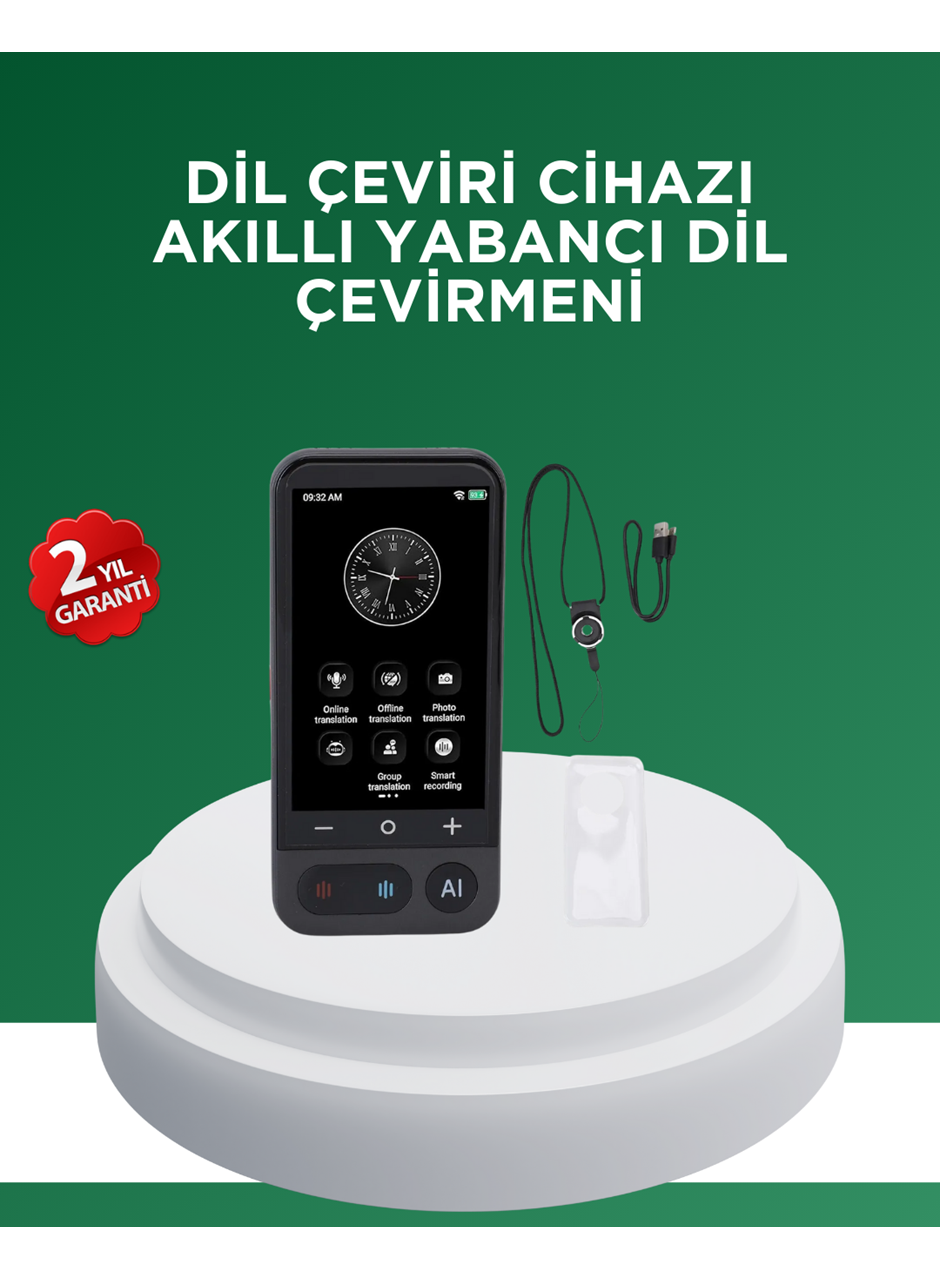 139 Dil Destekli Taşınabilir Sesli Çevirmen Cihazı
