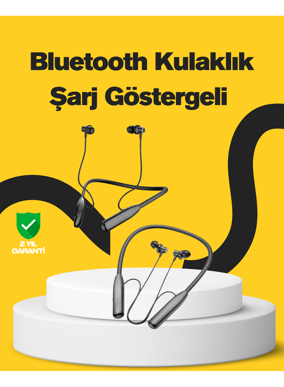 Y12 Bluetooth Boyun Bantlı Kulaklık – 100 Saat Pil, Bluetooth 5.3, Dokunmatik Kontrol