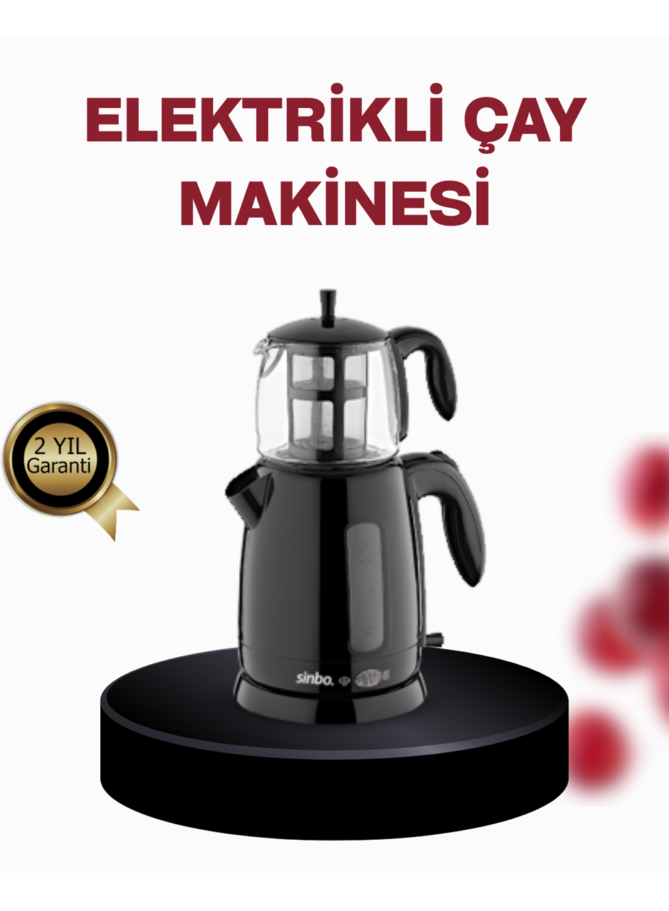 Cam Demlikli 20 Bardak Kapasiteli Elektrikli Çaycı