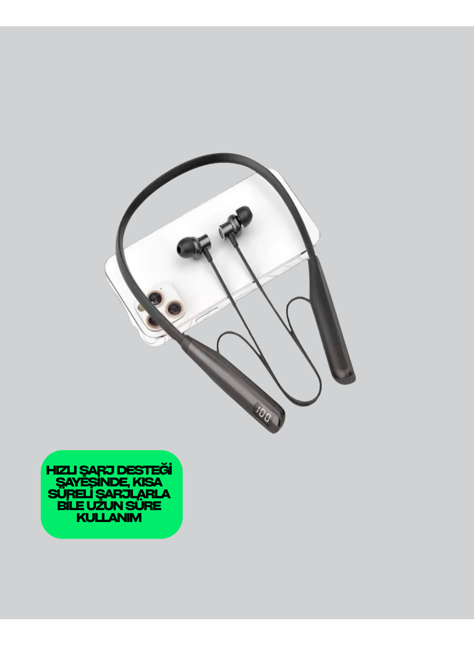 Y12 Uyumlu Spor Bluetooth Kulaklık – Uzun Pil Ömrü, Manyetik Kulaklık Başlığı