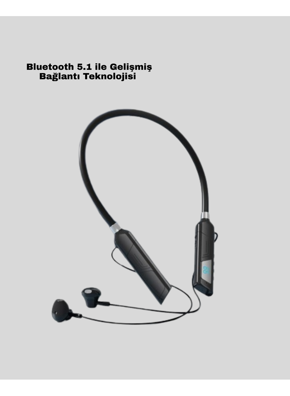 Bluetooth 5.1 Kablosuz Kulaklık – Net Ses ve Güçlü Bağlantı