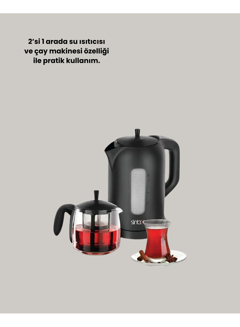 Sinbo STM 5840 Elektrikli Çay Makinesi 1800 Watt 1,7 Litre