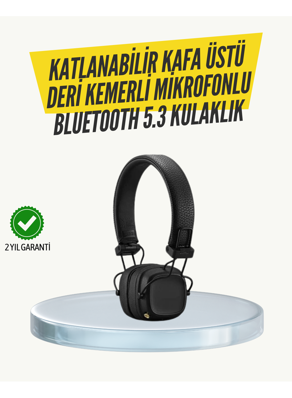 Ergonomik Konforlu Kablosuz Kulak Üstü Bluetooth Kulaklık