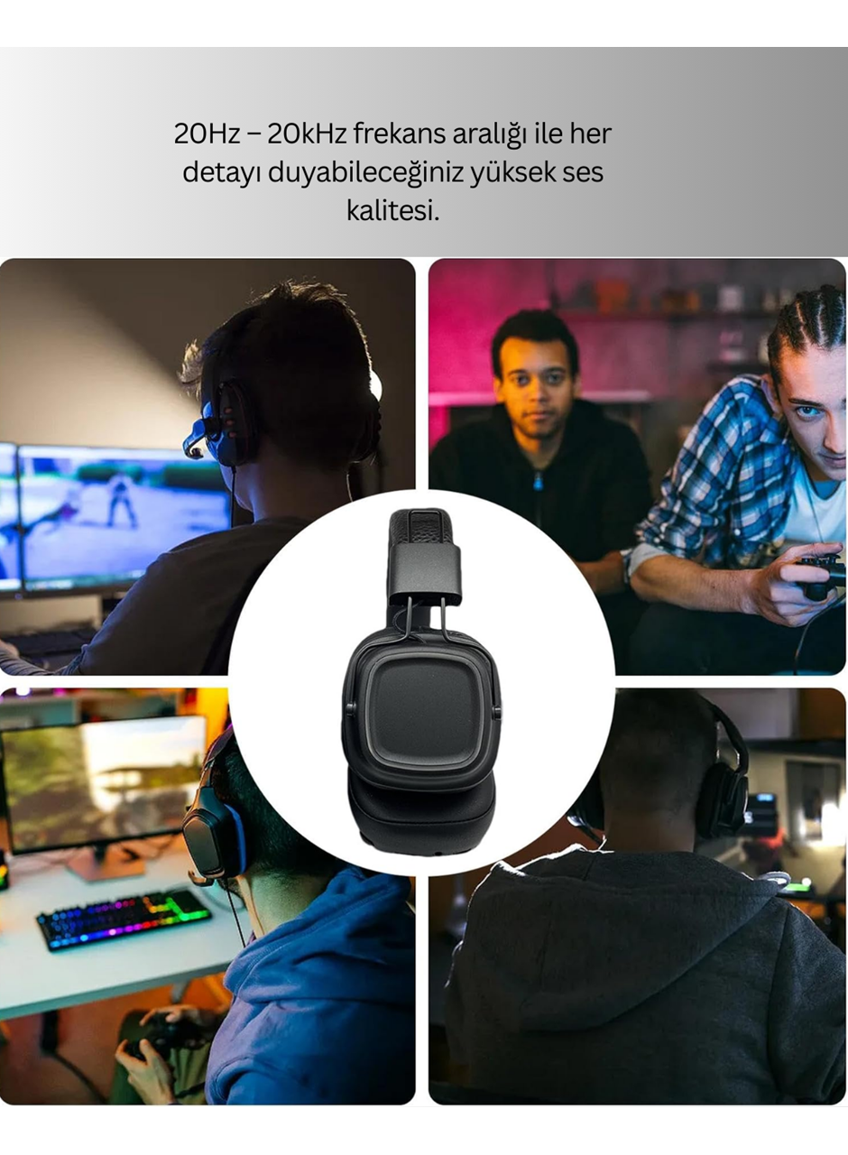 Ergonomik Konforlu Kablosuz Kulak Üstü Bluetooth Kulaklık