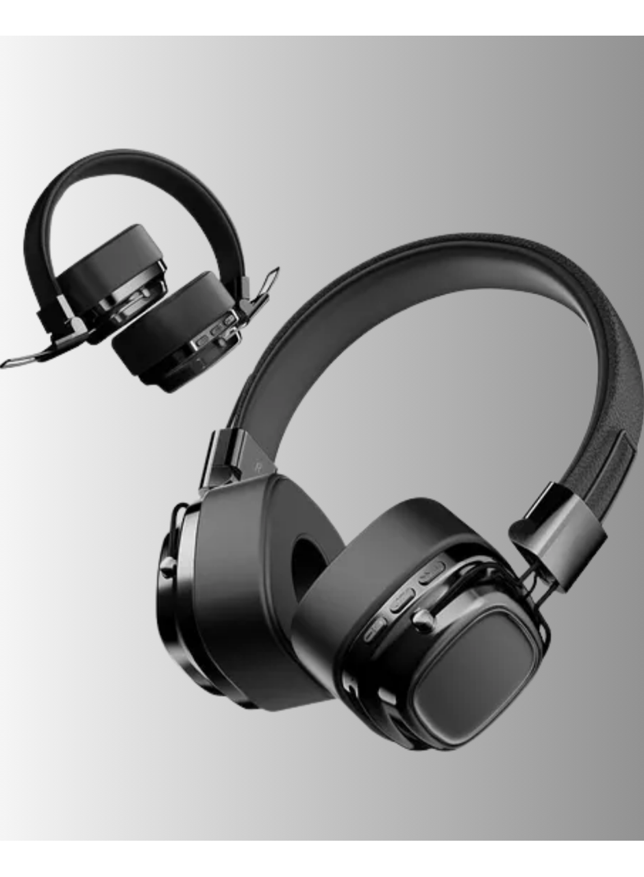 Ergonomik Konforlu Kablosuz Kulak Üstü Bluetooth Kulaklık