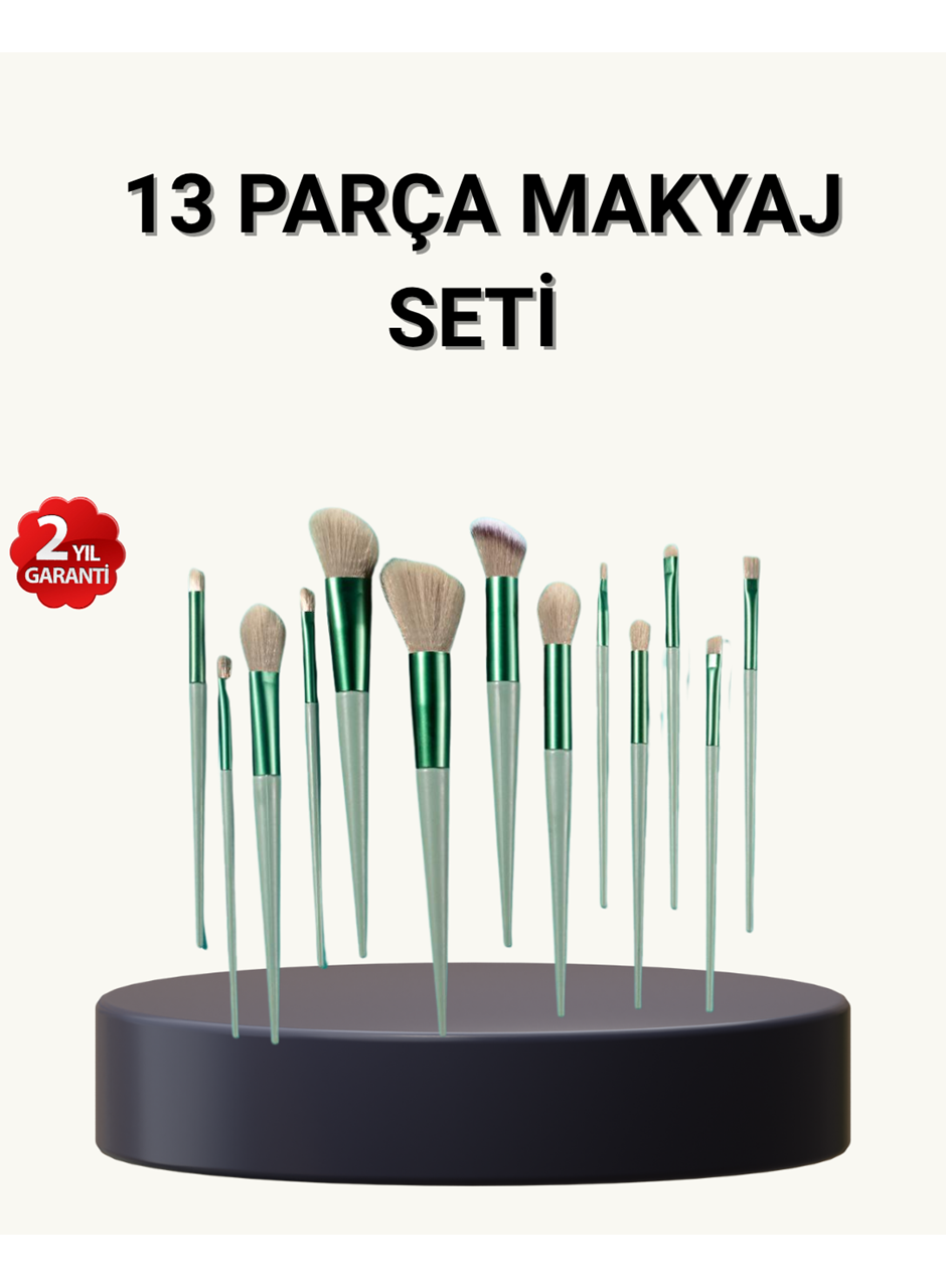 13’lü Yumuşak Kıllı Makyaj Fırça Seti – Profesyonel Kalite, Hassas Ciltlere Uygun