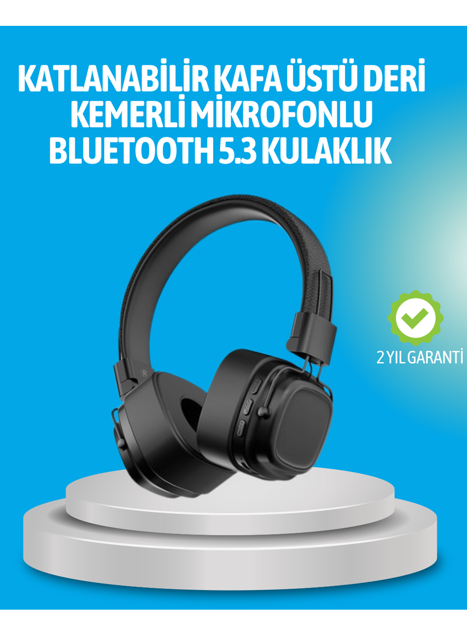 Deep Bass Destekli Kablosuz Katlanabilir Kulak Üstü Kulaklık