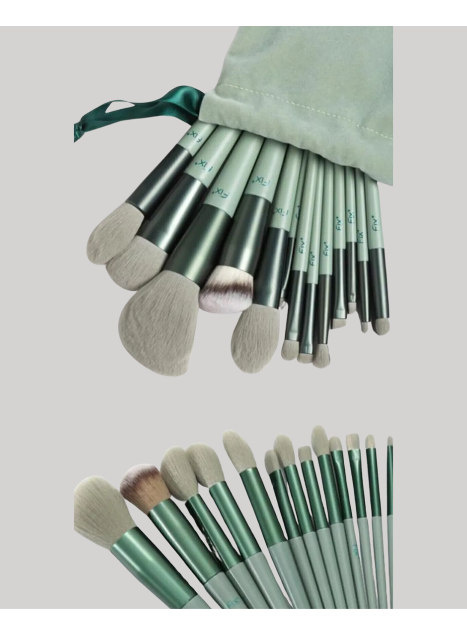 13'lü Fiber Kıllı Yumuşak Makyaj Fırçası Seti Taşınabilir ve Ergonomik Tasarım