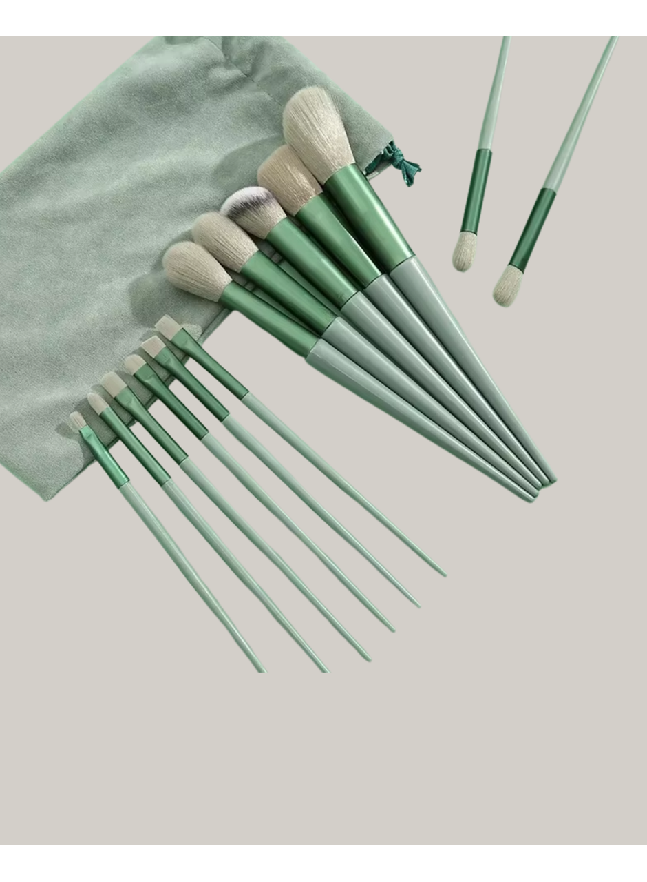 Profesyonel Makyaj Fırça Seti Yumuşak Kıllı Taşınabilir Çantalı