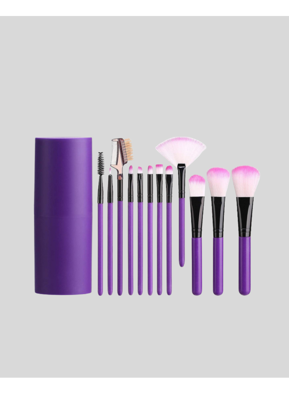 12 Parça Makyaj Fırça Seti – Profesyonel ve Günlük Kullanıma Uygun